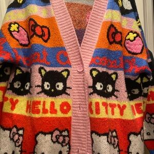 Forever 21 Multicolor Hello Kitty Cardigan